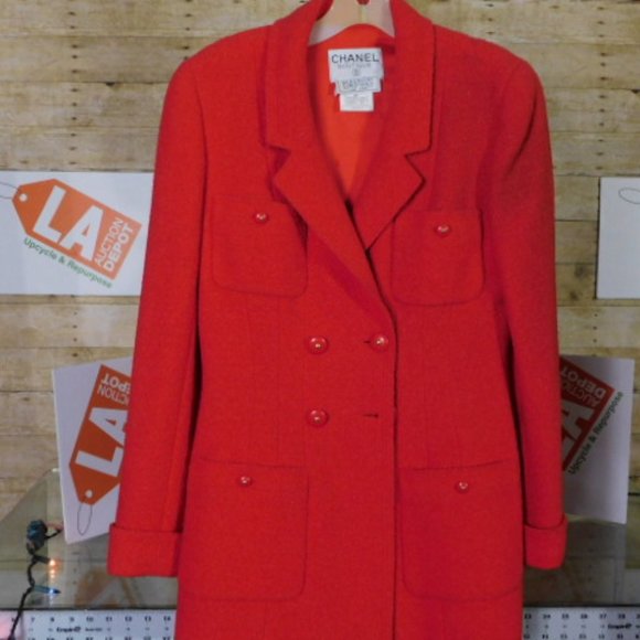 Chanel Red Coat - Picture 2 of 15